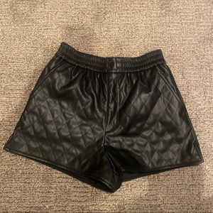 Entro Leather Shorts - Size small
